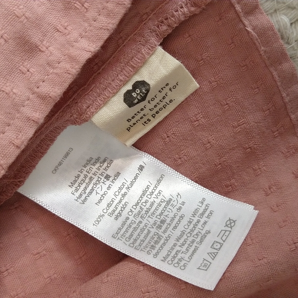 Madewell Rosalie Tie-Strap Top in Textured Gingham Faded Mauve - Picture 12 of 13